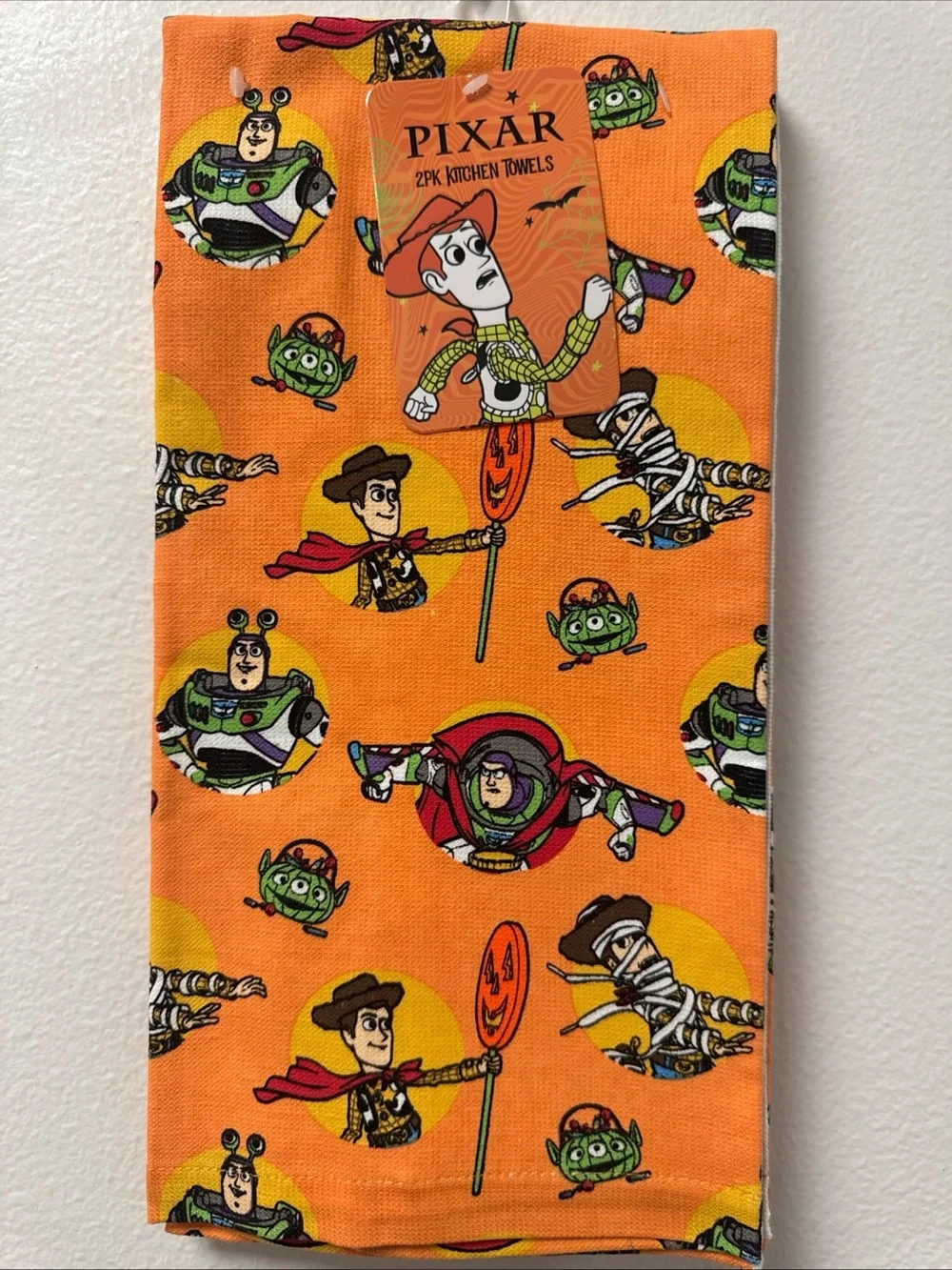 Toy Story DISNEY HALLOWEEN 2 Pack Kitchen Towels NEW